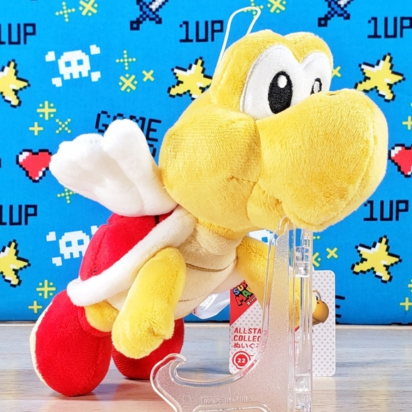 All Star Collection RED KOOPA PARATROOPER 6" #22 Nintendo Gaming Plush Toy NWT - Picture 3 of 12